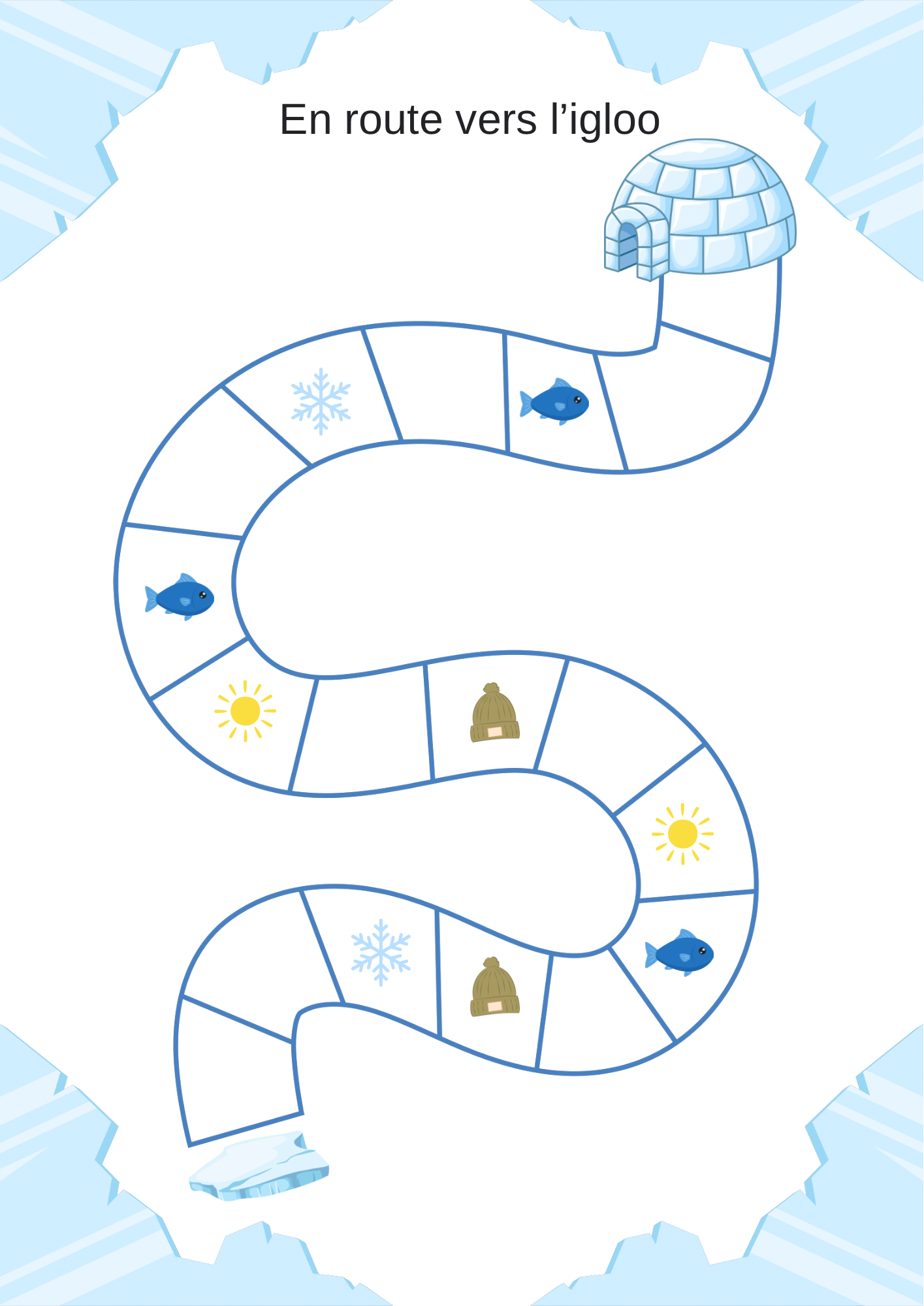 Set d’activités d’hiver 3-5 ans