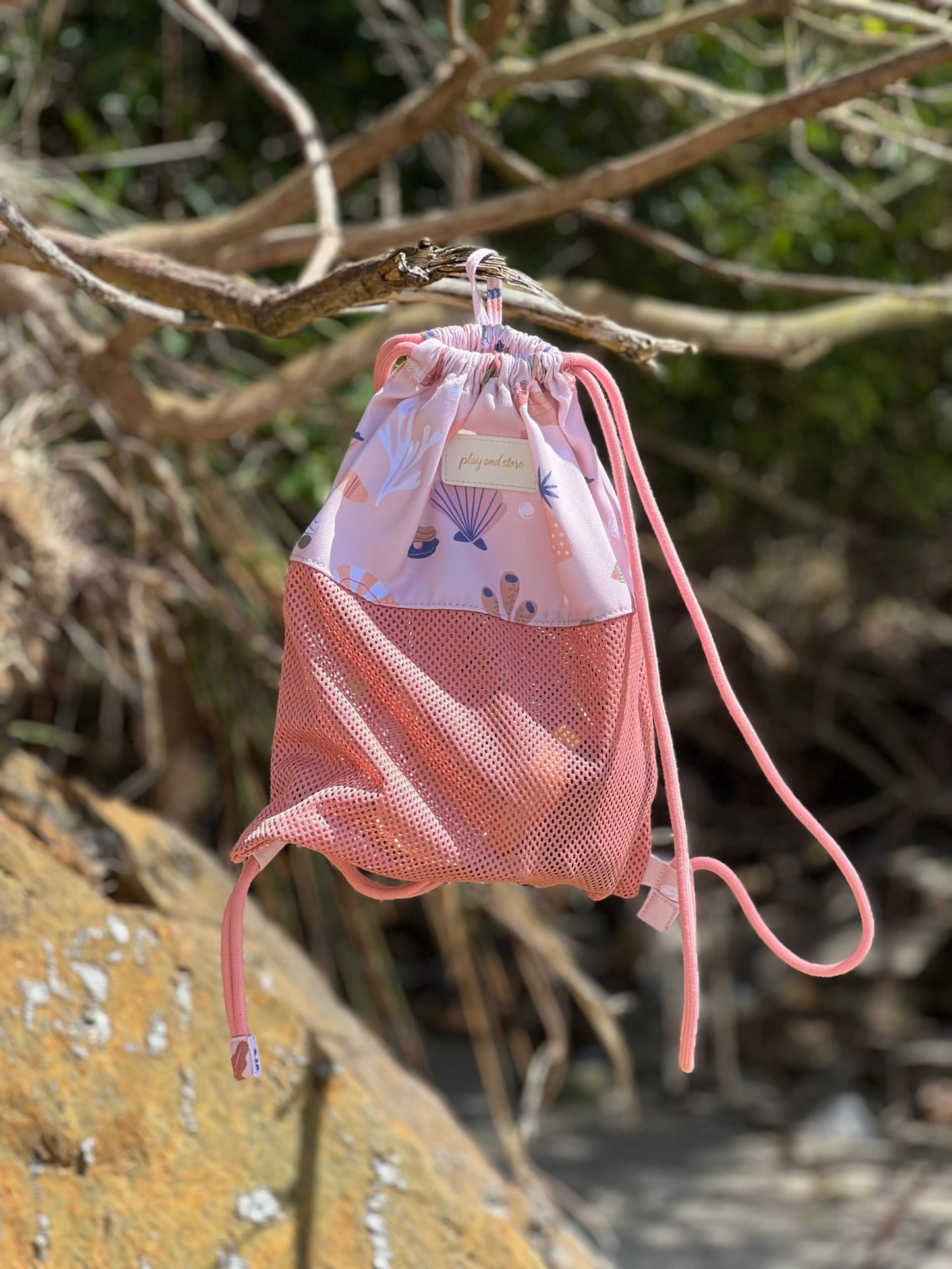 Sac à cordons - coquillages