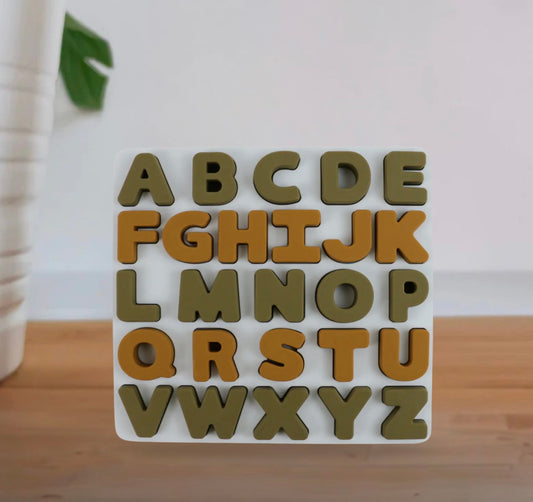 Puzzle alphabet - en silicone