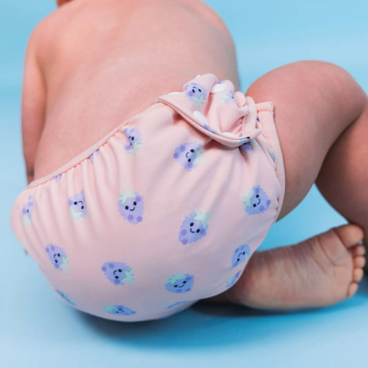 Couche de bain lavable - Mûres