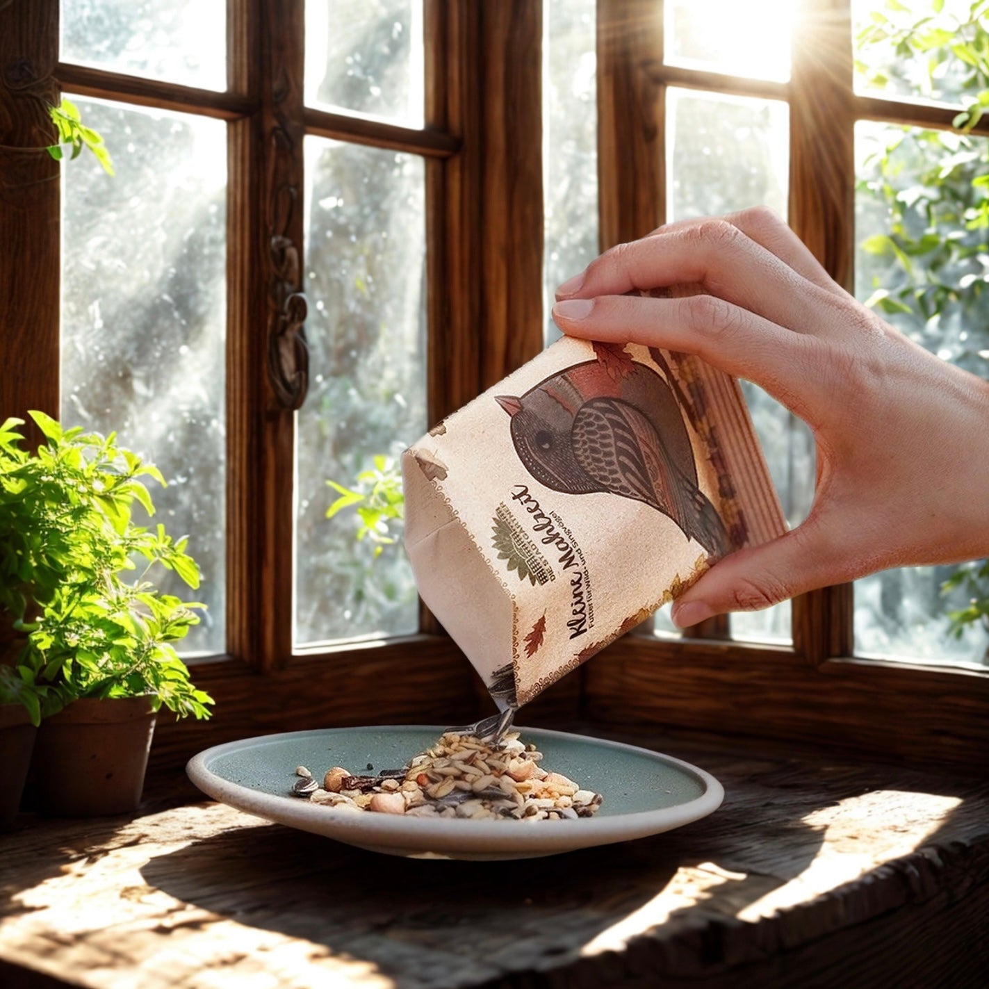 Petit repas - Oiseaux